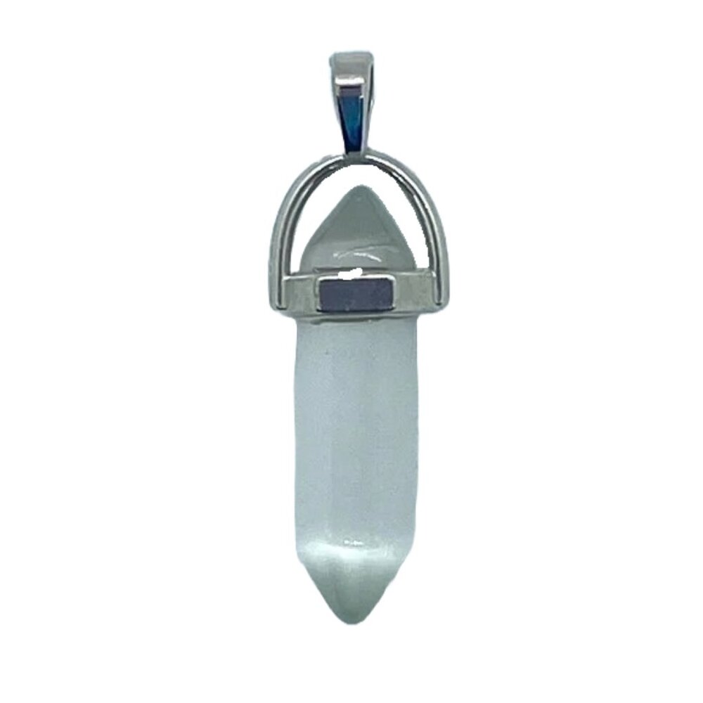 Selenite Double Terminated Point | Pendant